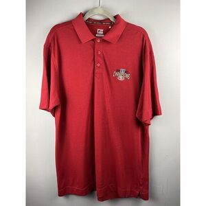 Cutter & Buck San Francisco 49ers Polo Shirt Red Short Sleeve 2012 NFC Champs LG